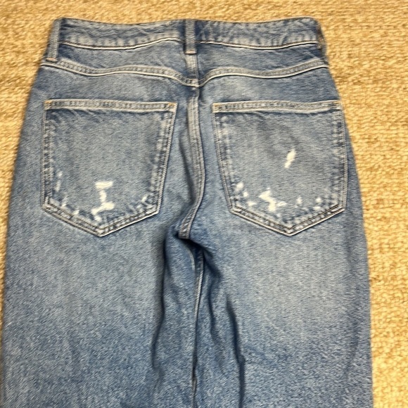 We The Free People Fast Times High Rise Distressed Button Fly Mom Jean - Picture 7 of 9